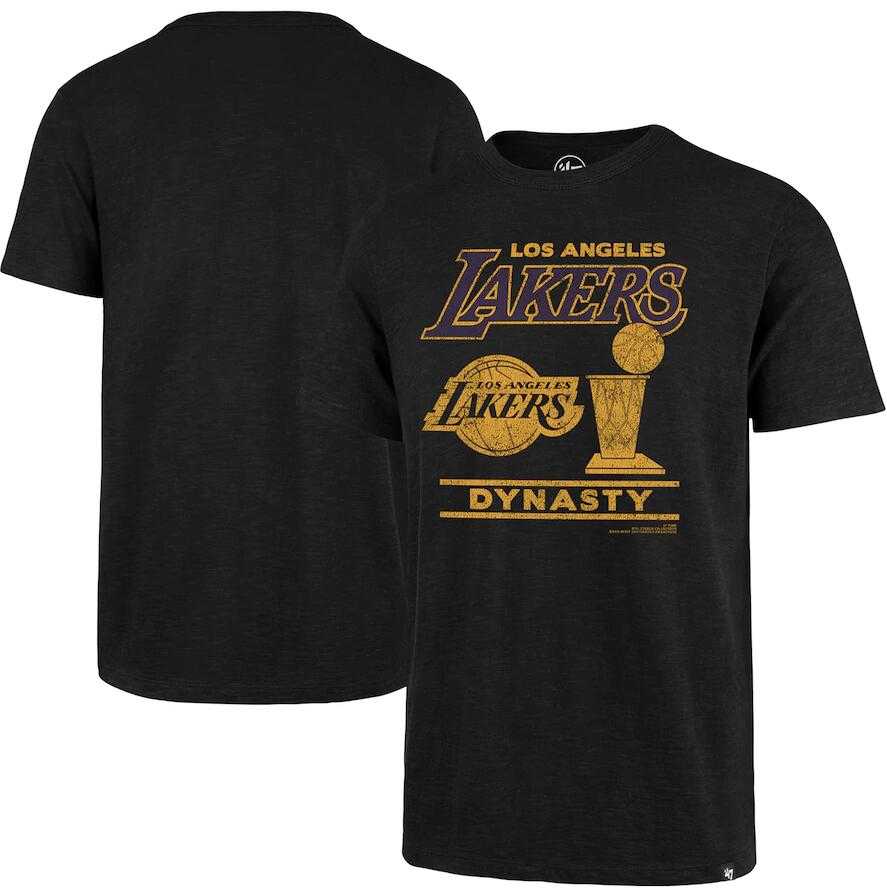 Men's Los Angeles Lakers '47 Black 2020 NBA Finals Champions Scrum Dynasty T-Shirt,We sell and wholesale Men's Los Angeles Lakers '47 Black 2020 NBA Finals Champions Scrum Dynasty T-Shirt on line form chian!